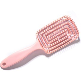 Cepillo de Pelo Curvado con Ventilación con Fácil Desenredar, Peine para Desenredar el Cabello con Masaje del Cuero Cabelludo, Cepillo de Peinado Curvado con
