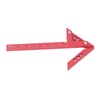Center Gauge 100mm 45° 90° Aluminum Alloy Line Ruler Measuring