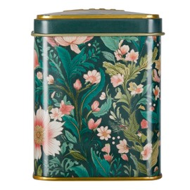 New English Teas Victorian Garden Tea Tin with 40 English Breakfast Teabags, Inspired by Embroidery & Textile Styles