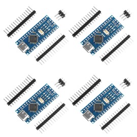 Nano Board USB C,Aideepen Nano V3.0 Board ATmega328P Controller Board,Nano Board USB C CH340 Chip 16M 5V Compatible with Arduin0 Nano (4Pcs Type-c)