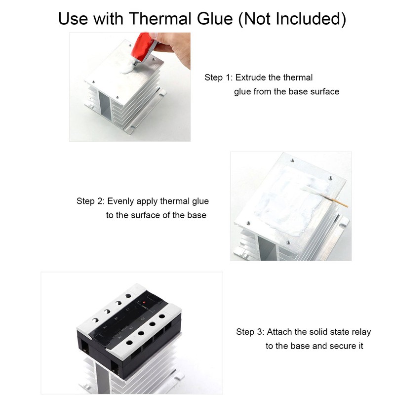 Single Phase SSR Heat Sink High Efficiency Solid State Relay