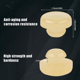 PEUTIER 6pcs Brake Pedal Stop Pads, Rubber Clutch Pedal Stopper Brake Switch Stoppers Replacement for Infiniti G20 G35 G37 I30 J30 Q45 Q60 Nissan Z Versa Xterra Stanza 350Z 46584-S0100 46584S0100