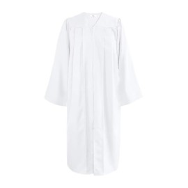 goprety Unisex Matte Choir Robes Graduation Gown Judge Costume Baptismal Robes for Adults