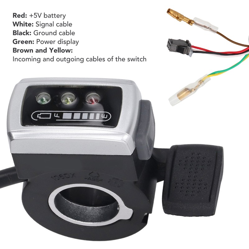 106DX Thumb Throttle for Electric Bike Scooter with Switch Battery