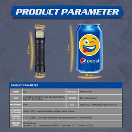 SKILHUNT H04 TIR Camping Headlamp Flashlight - 1000 Lumen, Lightweight, Compact EDC Waterproof LED Headlight for Outdoor Sports Hands-Free (Cool White with BL-133C)