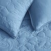 SHALALA NEW YORK Blue Quilt Bedding Set Twin Size, Lightweight
