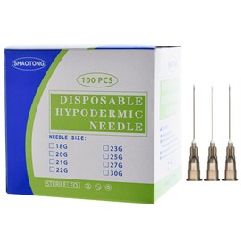 SHAOTONG Luer Lock Accessories-100Pcs (22G-Long 1In)