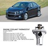 Engine Coolant Thermostat 96984104 Thermostat Housing Assembly Replacement for Chevy