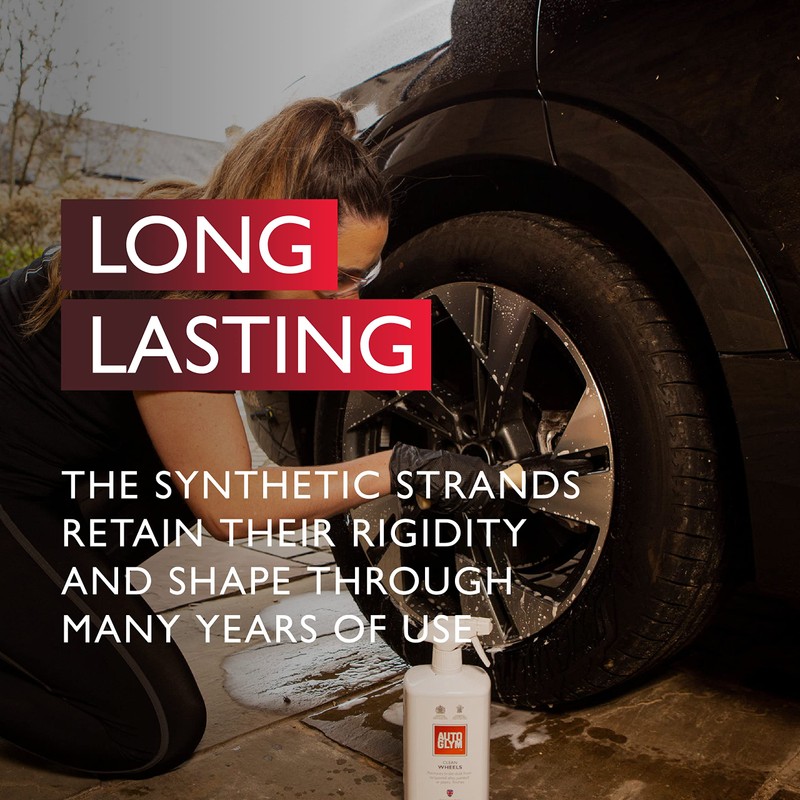 Autoglym Hi-Tech Wheel Brush - Versatile Car Wheel Cleaning and