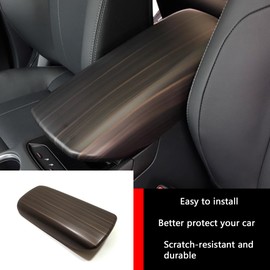 KELEIMAI Car Accessories Fit for Toyota VENZA 2021 2022 2023 2024 Armrest Box Cover Trim Center Console Protector Cap (Peach Wood) 1PC