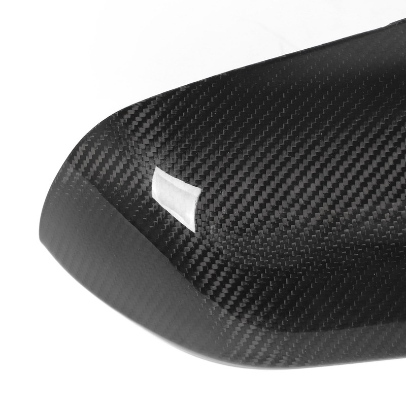 1 Pair Carbon Fiber Mirror Covers Ox Horn Style Car
