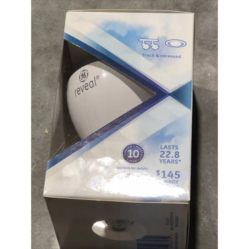 GE Lighting BR30 Reveal LED Floodlight Bulb, 12 Watts -