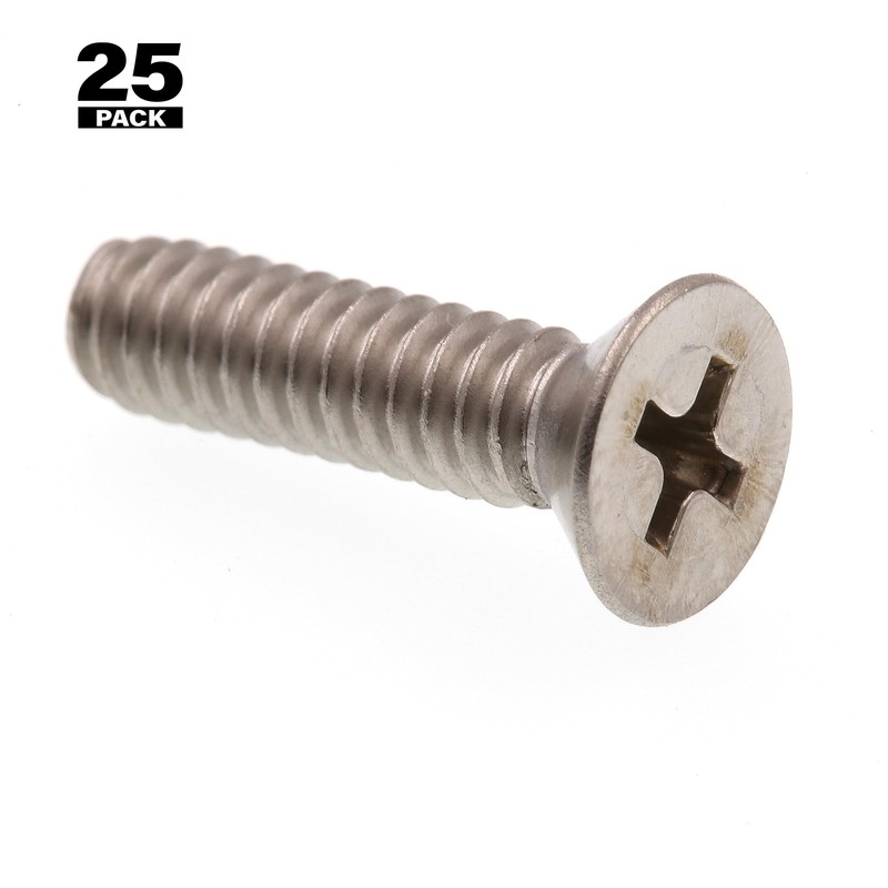 Prime-Line 9001308 Machine Screws, Flat Head, Phillips Drive, #10-24 X