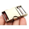 CRAFTMEMORE 1 inch Metal Curved Side Release Buckle Adjustable Clip