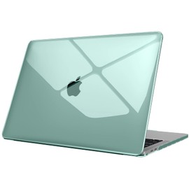 Fintie - Funda para MacBook Pro de 13 pulgadas A2338 (M2 M1) A2251 A2289 A2159 A1989 A1706 A1708 (versión 2016-2021 2022 2023) con /sin Touch Bar- Funda rígida a presión, color medianoche Verde Verde