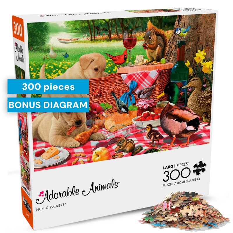 Buffalo Games - Picnic Raiders - 300 Piece Puzzle for