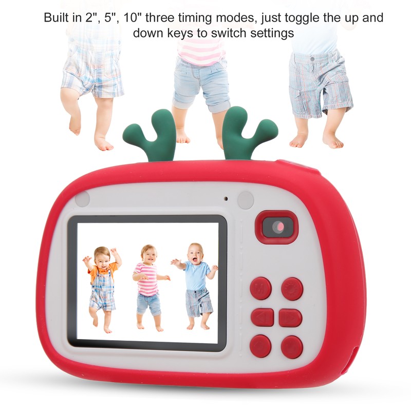 Kid Camera 720p Christmas Style 3 Timing Modes Portable Photography