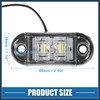 INFINAUTO Front Rear Side Marker Light 2 LED for Truck