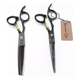 Remmar Co Set 2 Tijeras Zurdos 6  Estilista Barbero Estuche