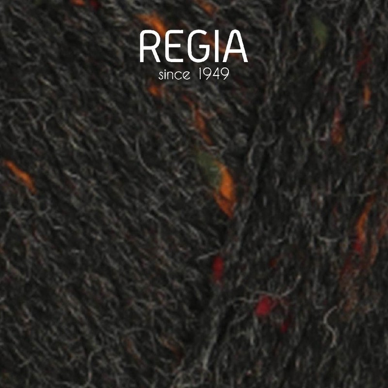 Regia 4-Ply Plain Tweed 100 g Anthracite Hand Knitting Yarn