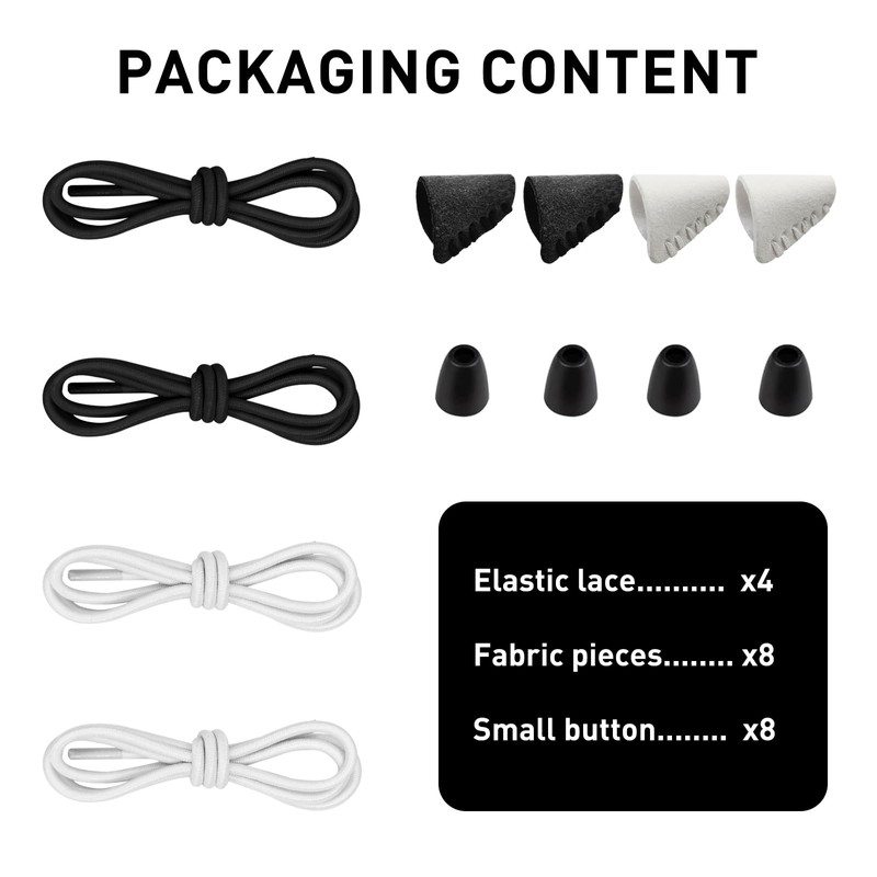 UamGlsob 2Pairs Elastic Shoelaces for Hey Dude Shoes, No Tie
