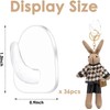 20 Pcs Clear Adhesive Wall Hooks for Hanging, Small Plastic