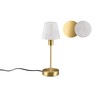 lightling Ludwig Table Lamp with Base in Matt Brass Metal