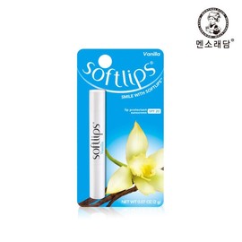 Mentholatum Soft Lips Vanilla Lip Balm 2g / 멘소래담 소프트립스 바닐라 립밤 2g