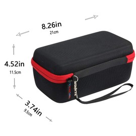 Khanka Hard Case For AstroAI Digital Multimeter TRMS 6000 Counts Volt Meter Manual and Auto Ranging Measures Voltage Tester.(Case for TRMS 6000, Red zipper)