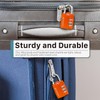 Fosmon TSA Accepted Luggage Locks (4-Pack), Open Alert Indicator TSA