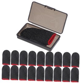 TEHAUX 1Set Breathable Finger Covers for Gaming Sweat Resistant Touch Screen Finger Sleeves for Enhanced Grip for Mobile and Console Gamers Slip Protection for Finger