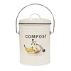 SOTECH Round Compost Bin Kitchen Garbage Can for Kitchen Counter