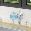 Yazoni 2-in-1 Sponge Holder for Kitchen Sink, Suction Cup Sponge
