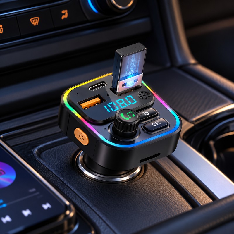 Upgrade Your Older Car with Bluetooth 5.3 – FM Transmitter