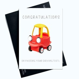 Peachy Antics Funny Passed Driving Test Cards Well Done Congratulations On Passing Your Driving Test Funny Red Card Joke AP153