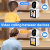 Two-Way Video/Audio Indoor Camera, Pet Dog Cameras with App, 2K