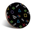 1 x Round Jumbo Size Coaster 12cm Game Gamer Computer