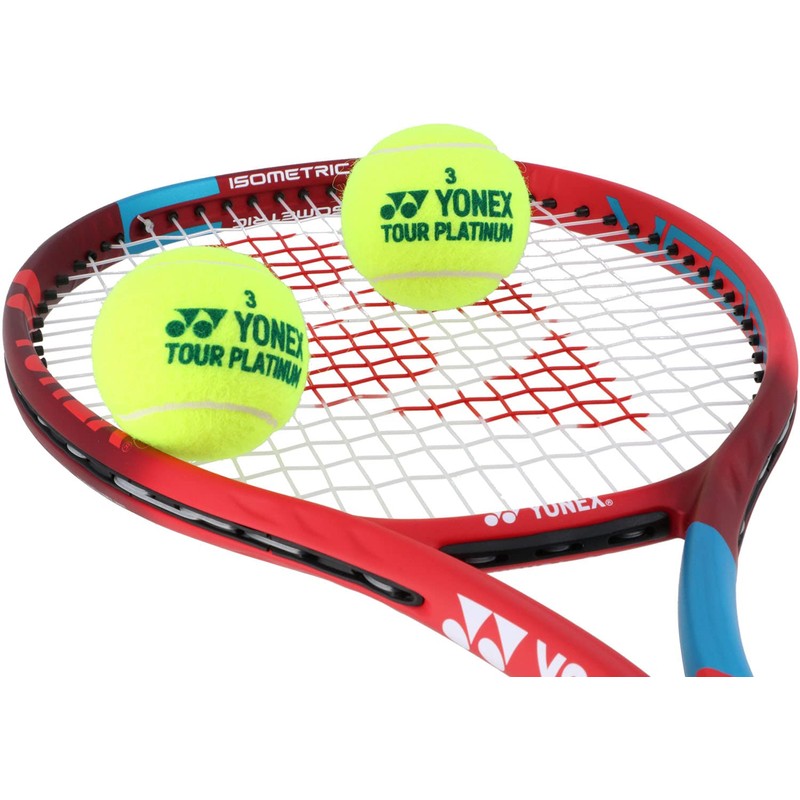 Yonex TB-TPL2 Tennis Balls, Tour Platinum, 2 Balls, 1 Can,