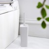 Topsky 2-Pack Closed Toilet Brush Compact Toilet Brush and Holder,