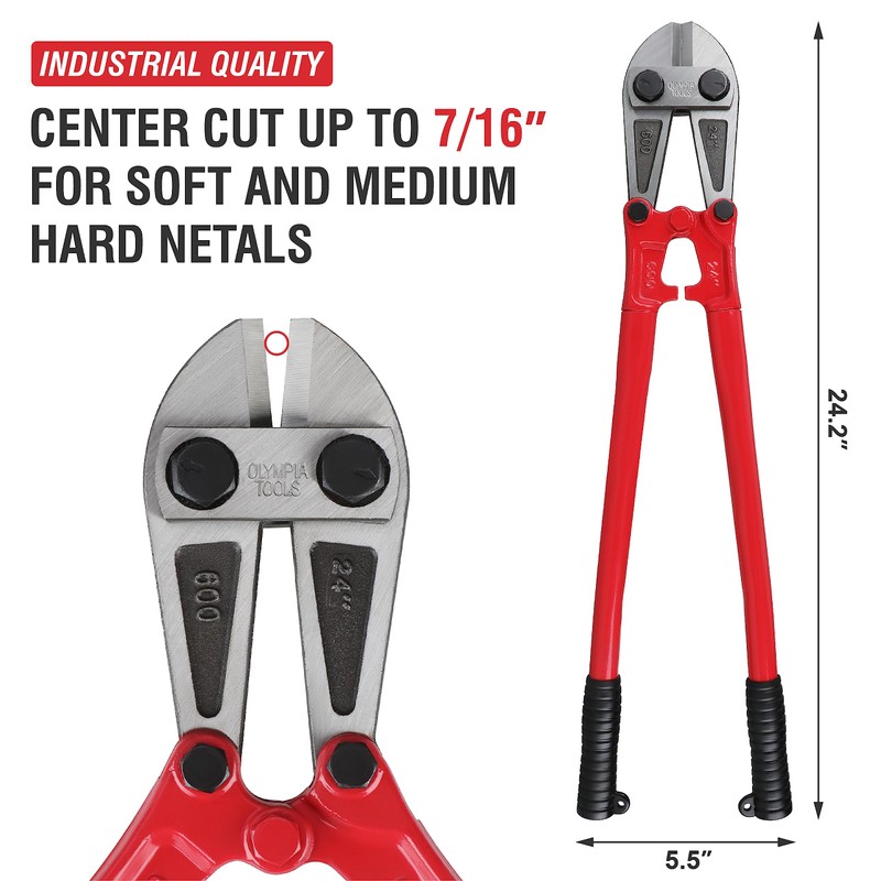 Olympia Tools 24" Bolt Cutter with Drop Forged Alloy Steel