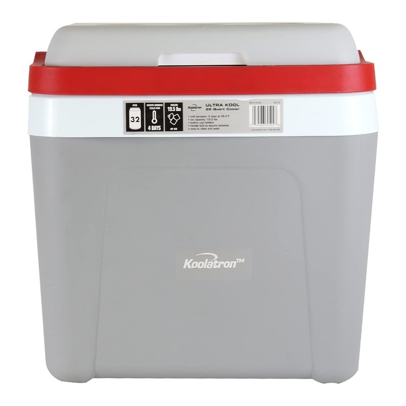 Koolatron Ultra Kool Ice Chest Cooler with Carry Handle, 25
