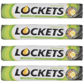 Lockets Extra Strong Lozenges with Menthol & Eucalyptus - 4 Pack (41g Each)