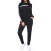 KANSOON Sudadera de dos piezas con cuello redondo y pantalones