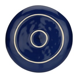 ROSE & TULIPANI MILANO ROSE & TULIPANI-Set of 4 Cobalt Blue Concert Fruit Plates, Stoneware