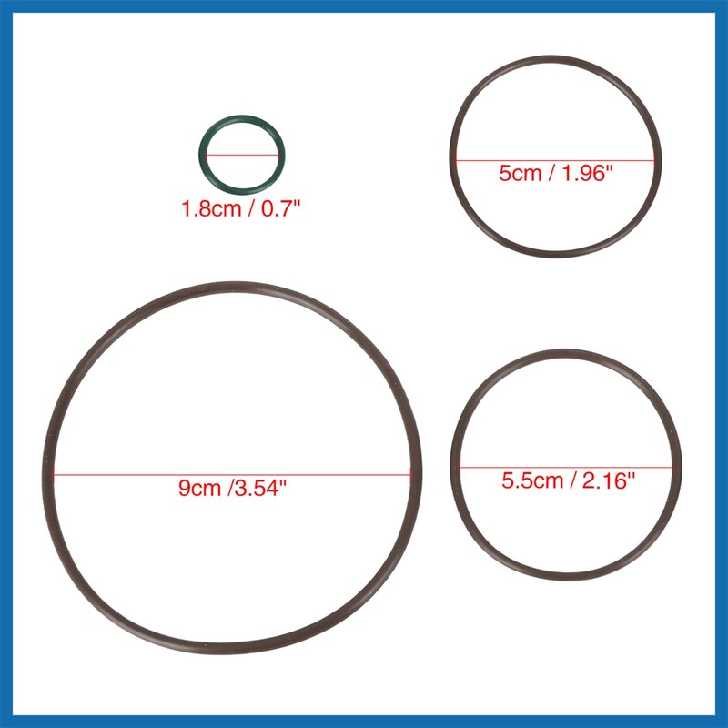 A ABSOPRO 06D145100 Tandem Vuoto Pompa Ricostruzione Kit Giunti Toroidali