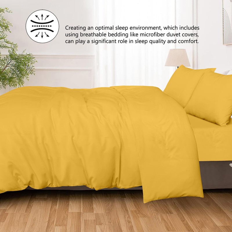 SSW HOMES King Size Duvet Cover Set - 3 Pcs