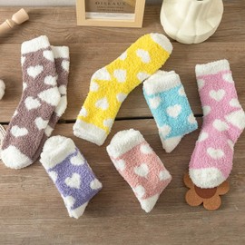 Fluffy Socks - 5 Pairs Fluffy Socks Womens, Bed Socks for Womens, Warm Soft Winter Fuzzy Socks for Women