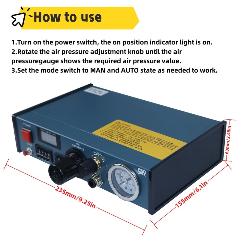 TIANGUOHE 110V Automatic Glue Drip Machine Electronic Component Glue Dropper