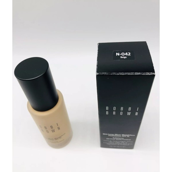 Bobbi Brown-Skin Long Wear Foundation SPF 15 N042-Beige 1oz/30ml NIB