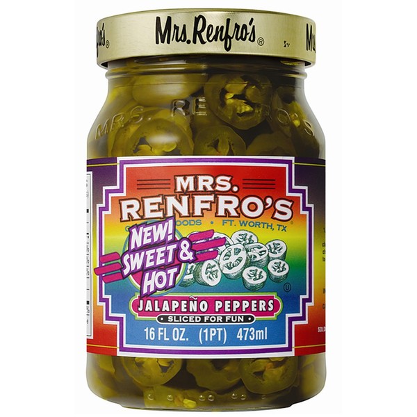 Mrs. Renfro's Sweet & Hot Jalapeno Peppers, 16 oz (2 Pack)